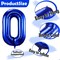 Baseball Balloons Birthday Decorations for Boys 11th Birthday Dodgers Balloons 40in Gaint Blue Foil Mylar